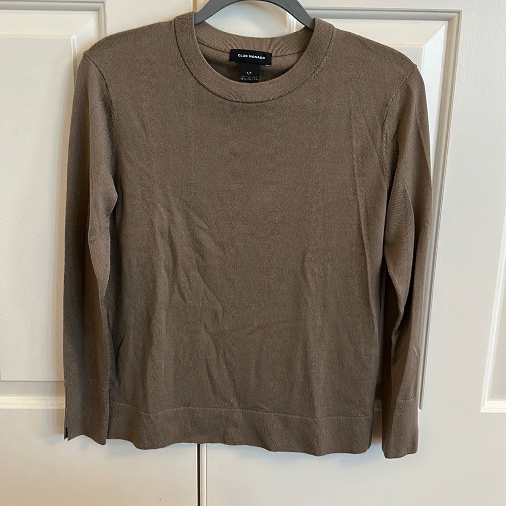 Club Monaco Lightweight Brown Sweater
